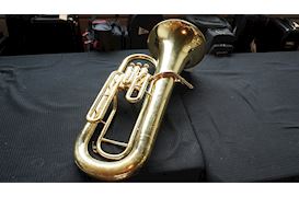 YAMAHA - OCCASION YEP-201 EUPHONIUM GELAKT INCL. SOUNDWEAR BAG